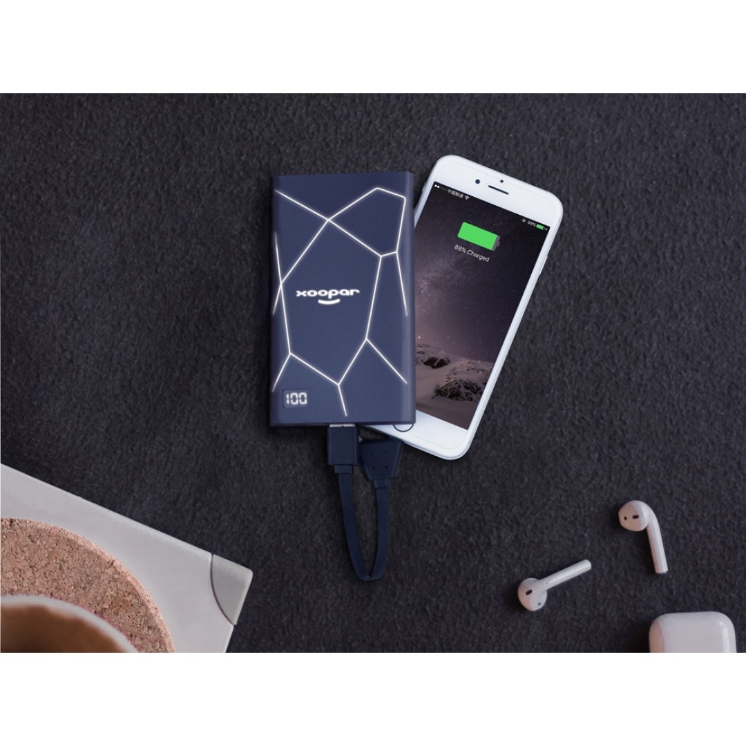 Портативное зарядное устройство XOOPAR GEO, мокрый асфальт