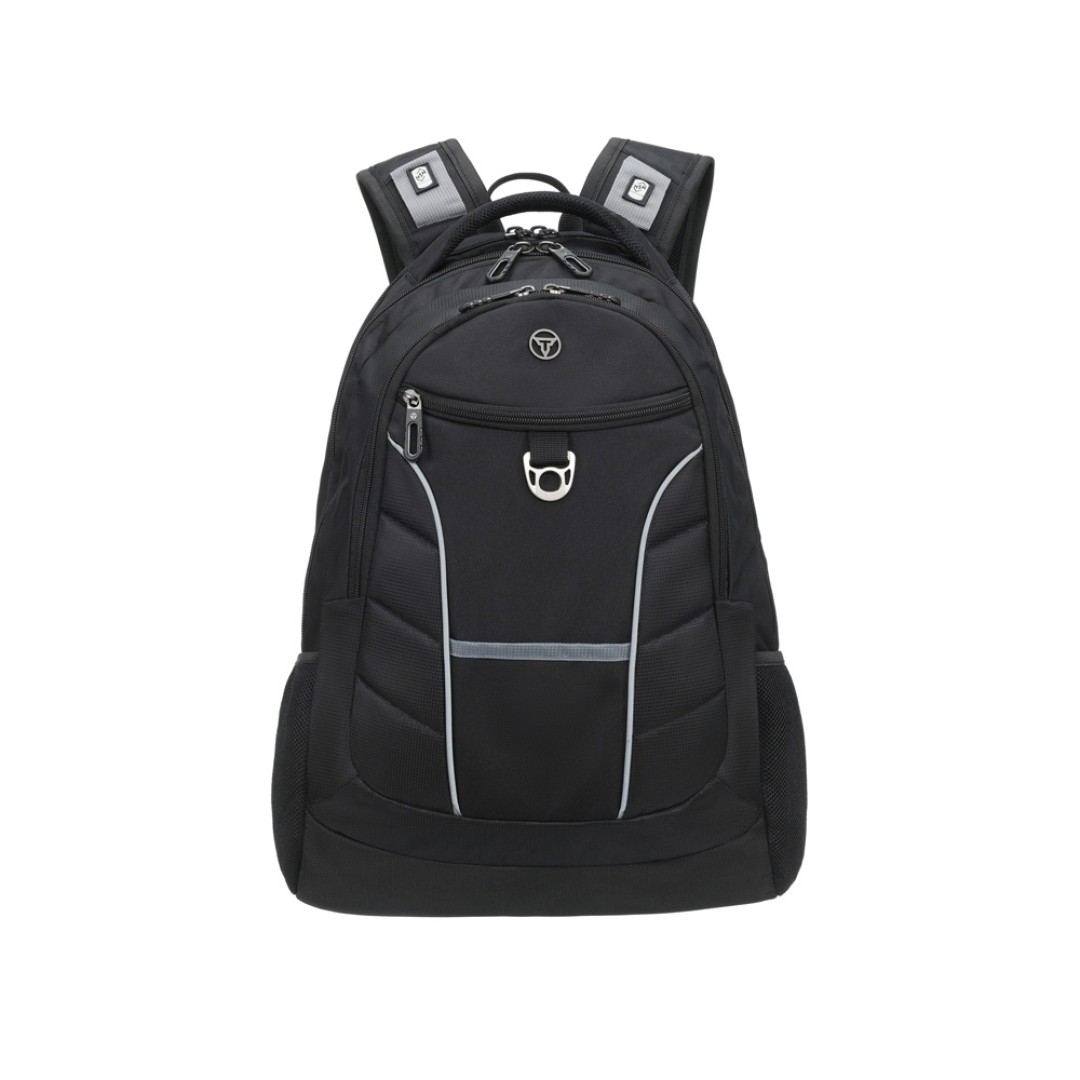 Рюкзак TORBER XPLOR с отделением для ноутбука 15", чёрный, полиэстер 600D, 35x20x47 см, 33л