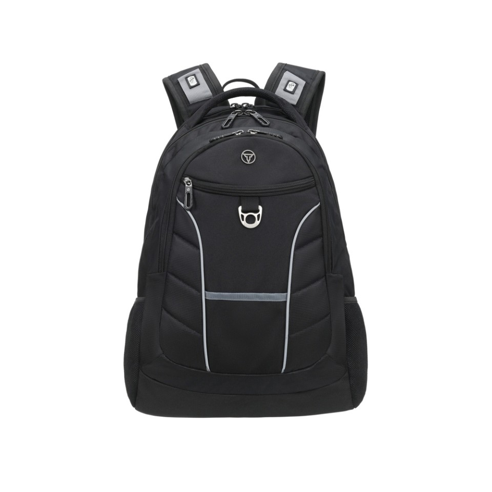 Рюкзак TORBER XPLOR с отделением для ноутбука 15", чёрный, полиэстер 600D, 35x20x47 см, 33л
