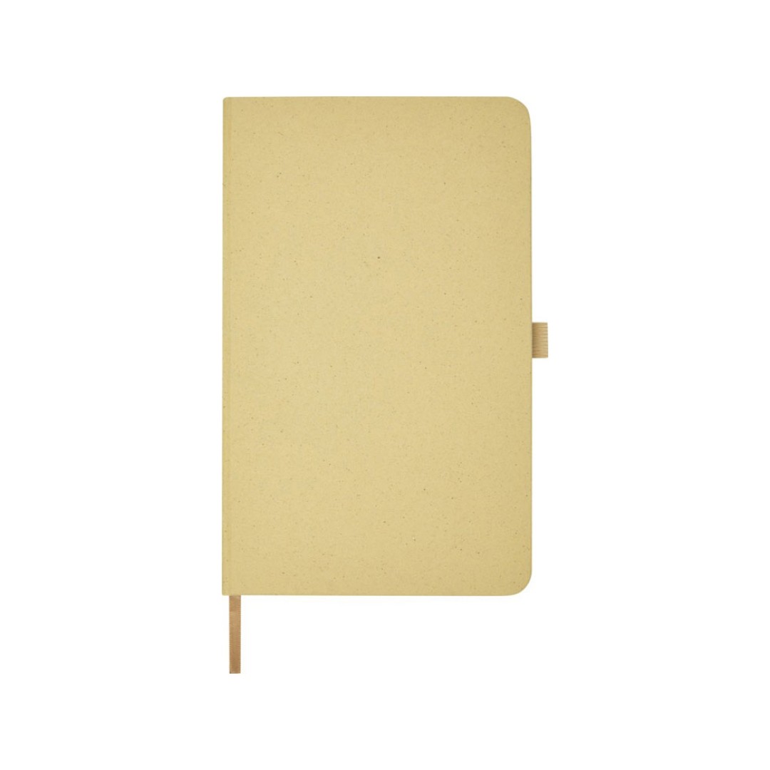 Блокнот Fabianna с мятой бумагой в твердой обложке, оливковый