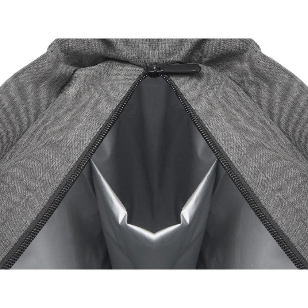 Сумка-холодильник Fabrizio со штопором, серый/черный