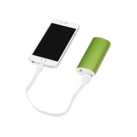 Портативное зарядное устройство "Квазар", 4400 mAh, зеленое яблоко