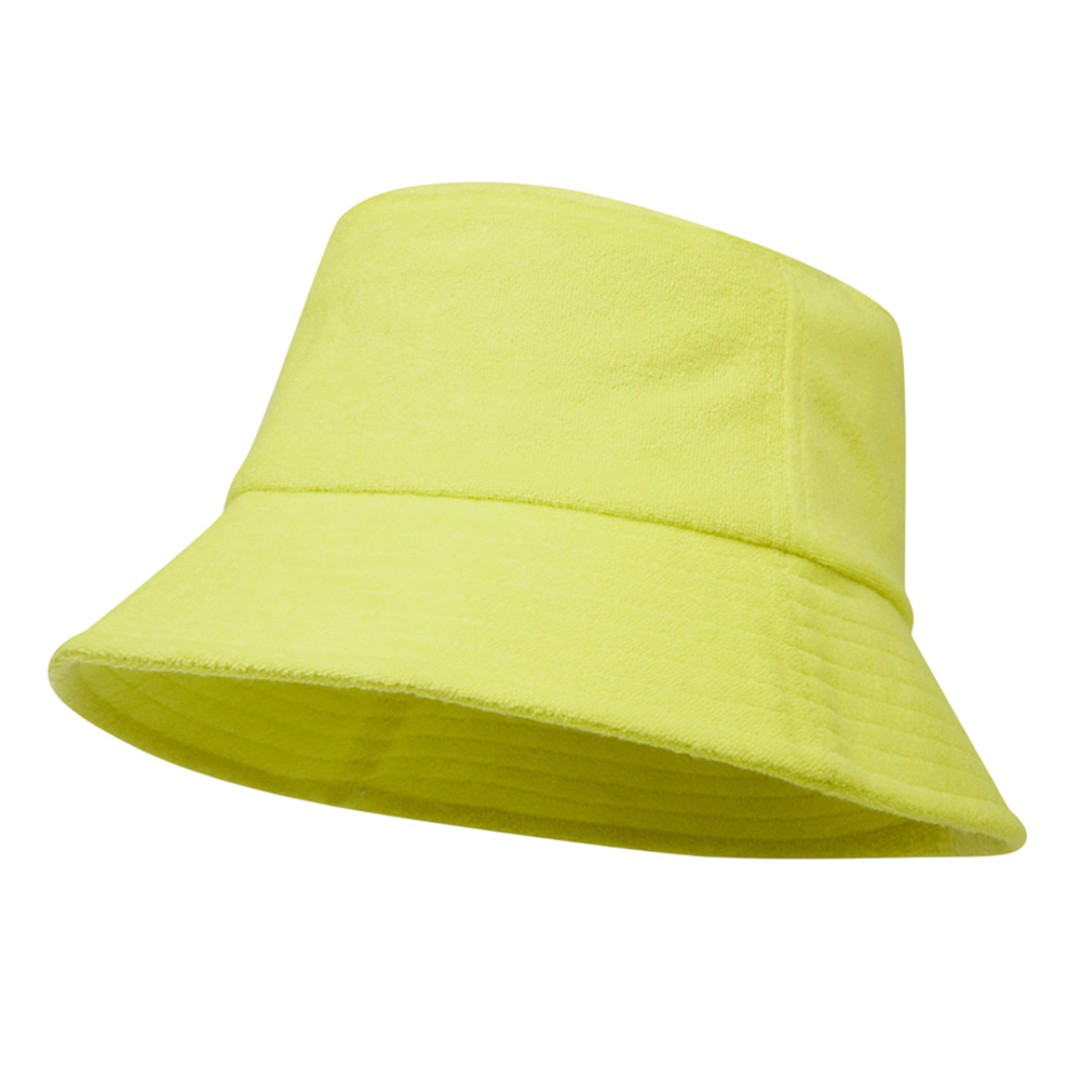 Панама Melo из переработанного махрового материала, сертифицированного GRS - Лайм