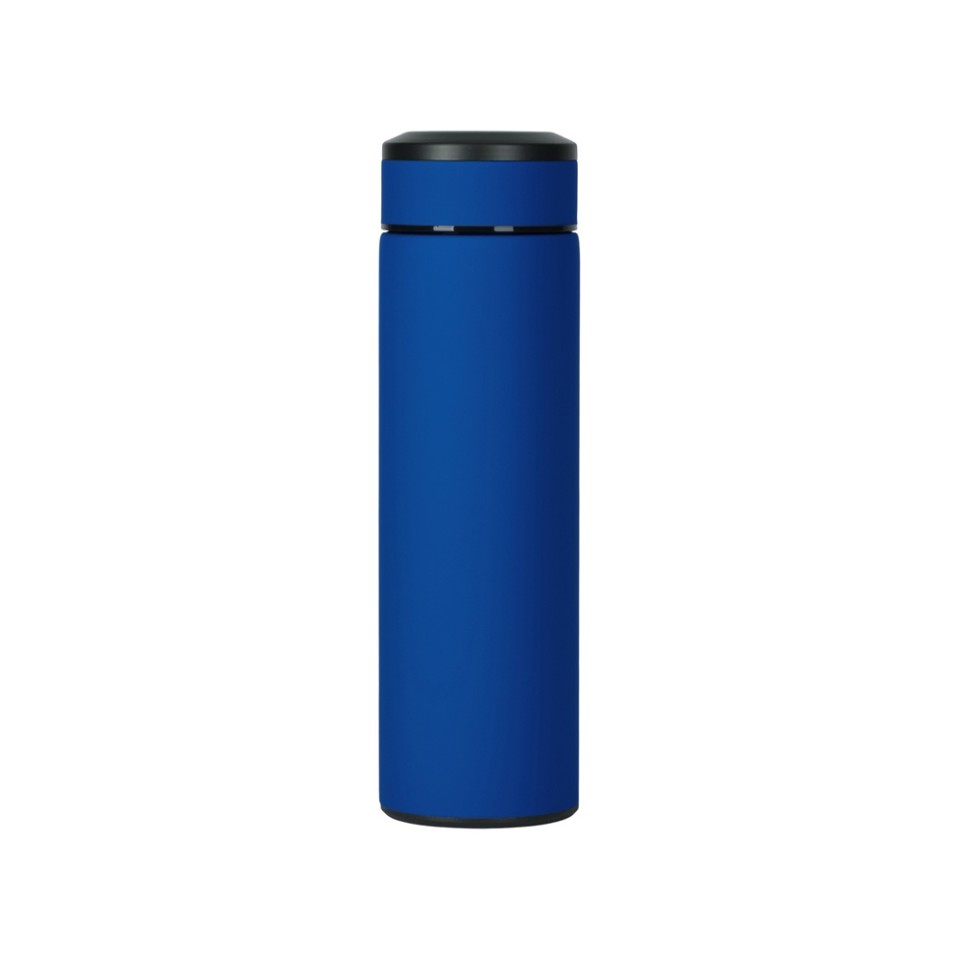 Вакуумный термос "Vacuum Flask C1", soft touch, 420мл, синий