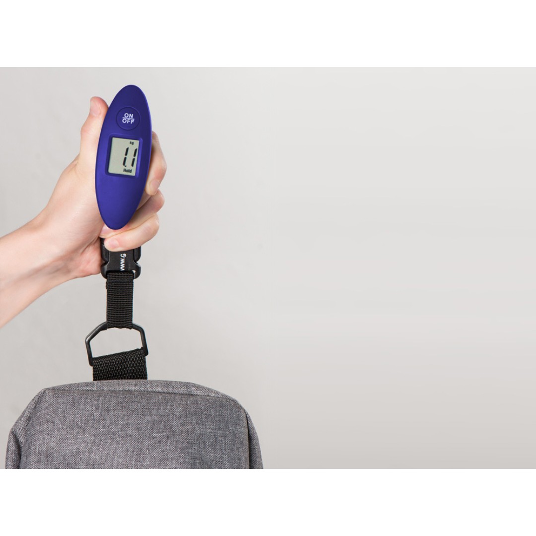 Багажные весы с покрытием soft touch «Gravity», синий