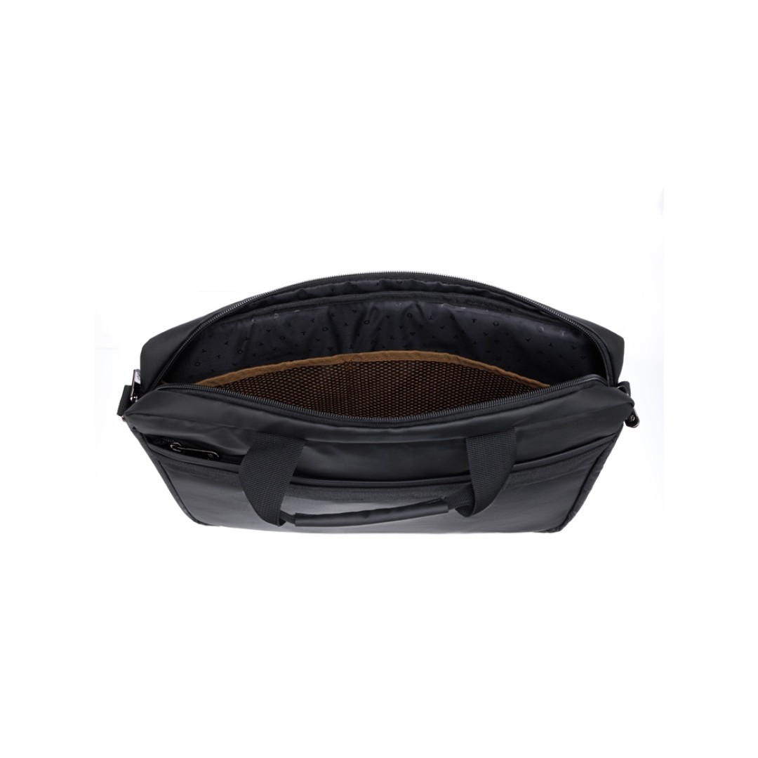 Сумка для ноутбука TORBER VECTOR 14.1'', черный, нейлон, 38 х 5 х 26 см, 5л