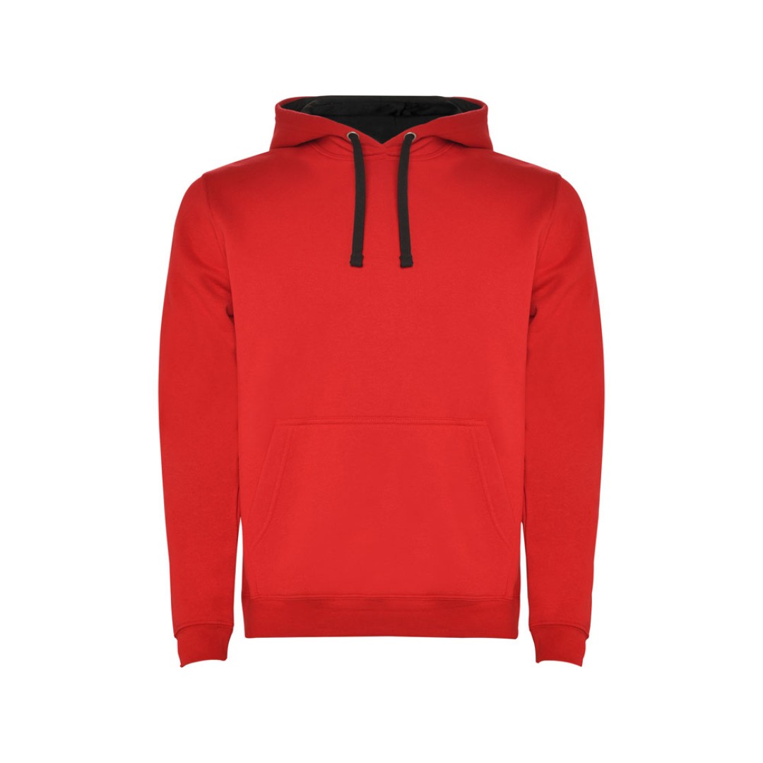 Толстовка с капюшоном "Urban" мужская, красный/черный