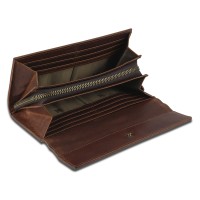 Кошелек Mano "Don Leon", натуральная кожа в коричневом цвете, 19 х 10 см