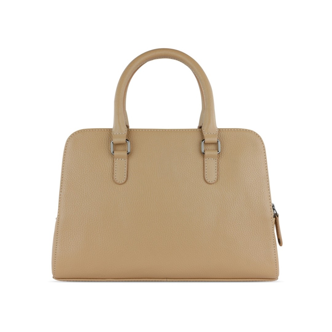 Сумка женская BUGATTI Elsa, песочного цвета, воловья кожа/полиэстер, 32х13х22 см