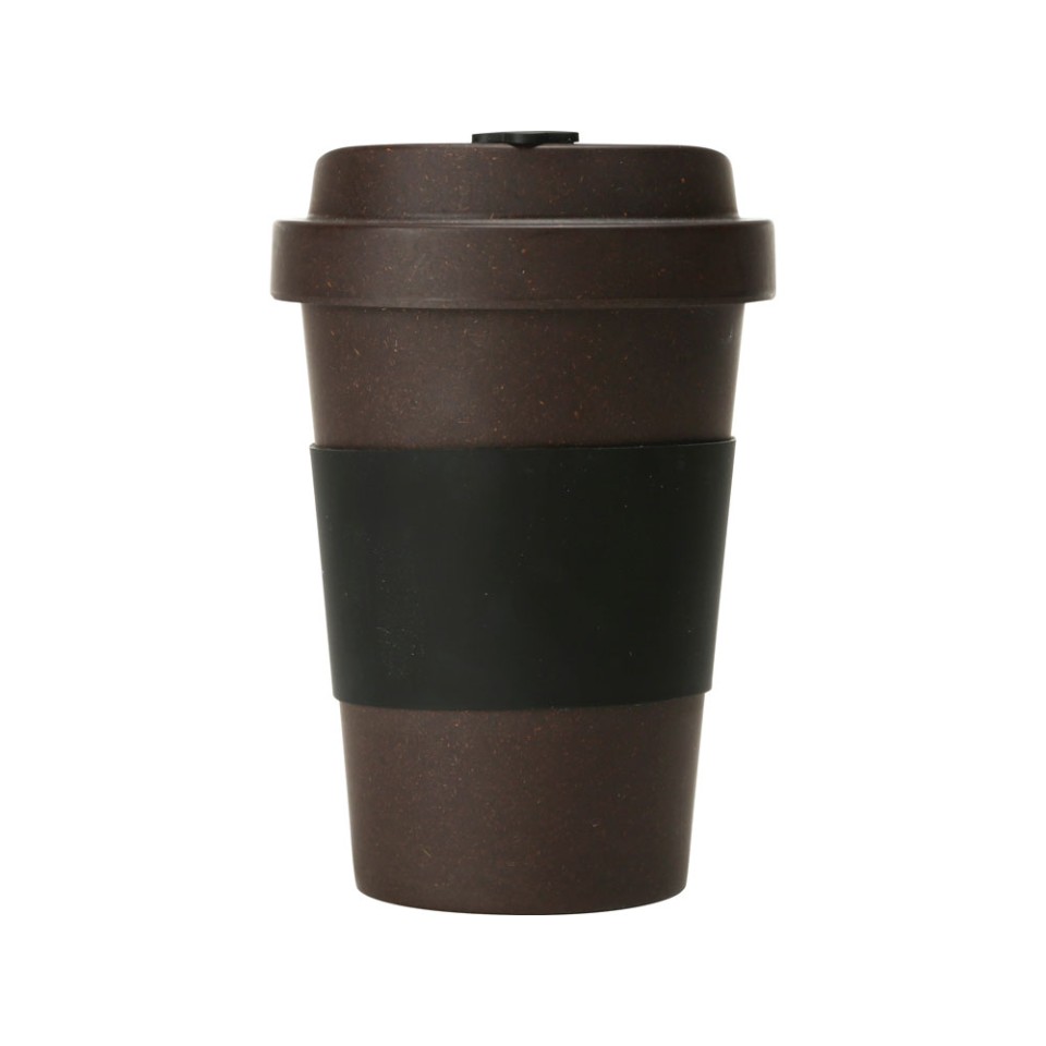 Стакан из кофе с силиконовой манжетой «Latte», коричневый