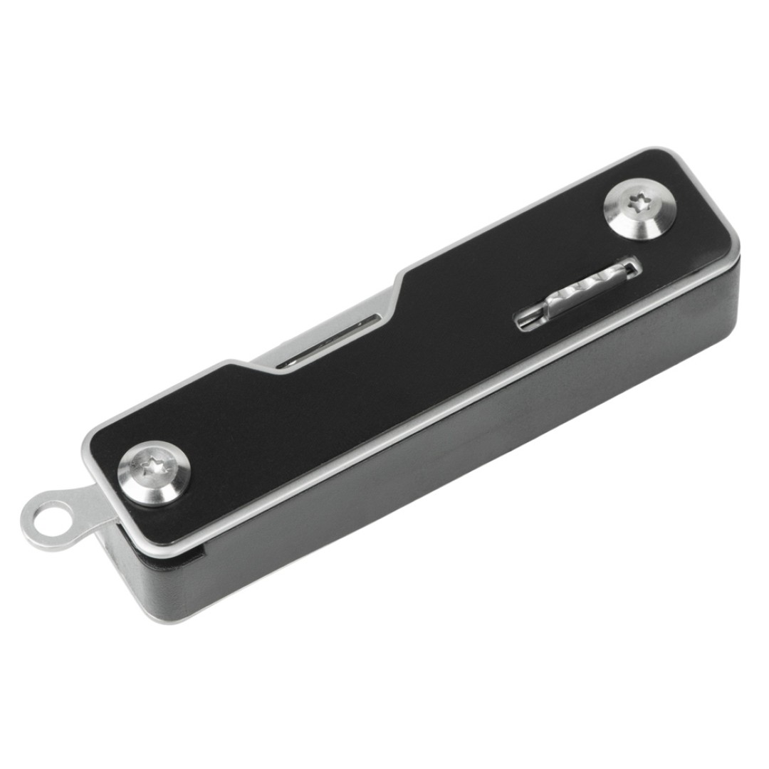 Мультитул-складной Canto 10-в-1 с защитным фиксатором, серебристый/черный