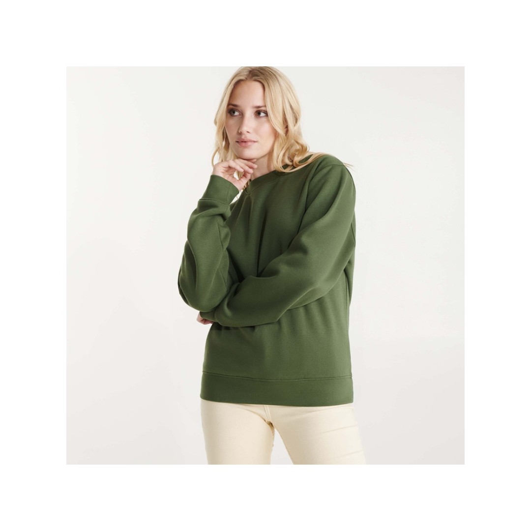 Свитшот с начесом "Clasica" унисекс, хаки