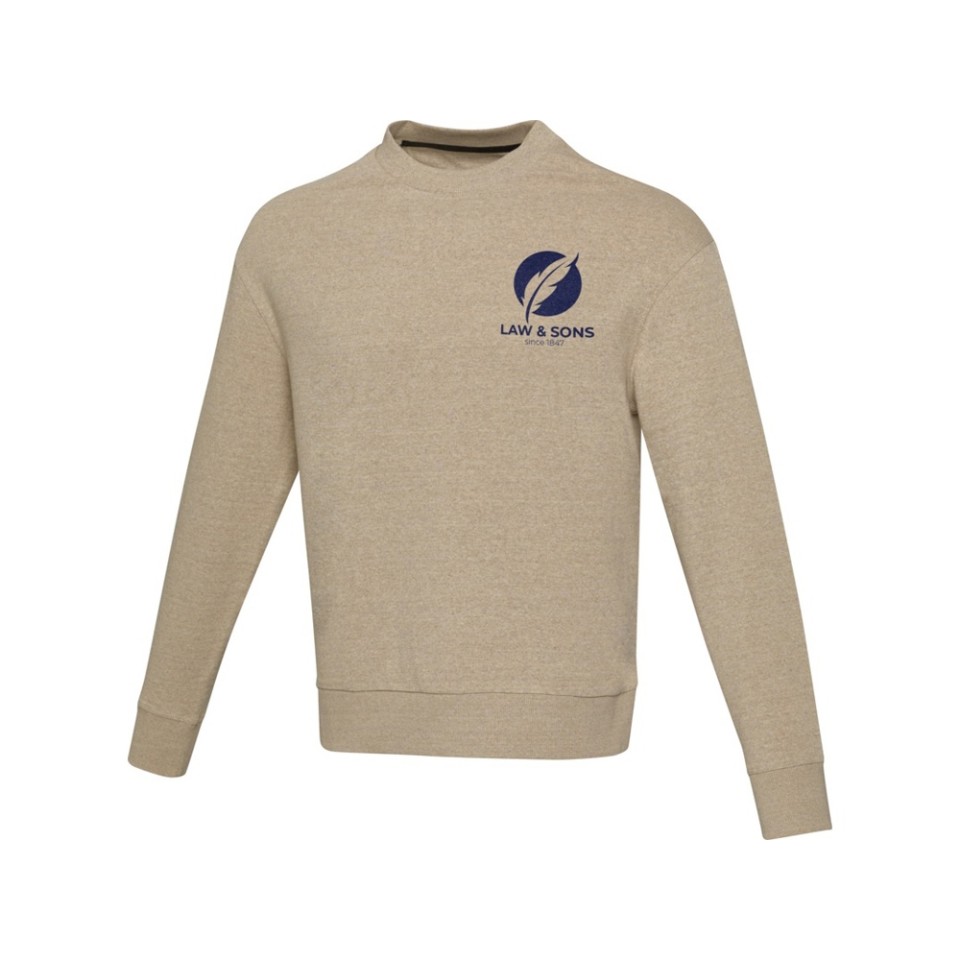 Jet унисекс Aware™ свитер с круглым вырезом из переработанных материалов - Oatmeal