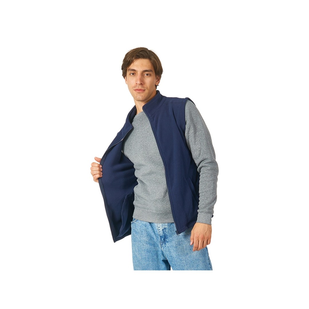 Жилет флисовый «Ibiza» мужской, темно-синий