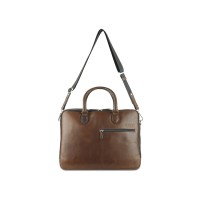 Сумка Mano "Don Valentino", натуральная кожа в коричневом цвете, 41,5 х 31 х 10 см