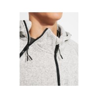 Толстовка на молнии "Everest", меланжевый белый