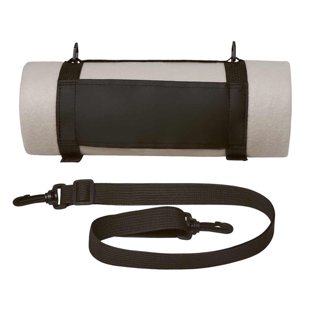 Плед «Нежность» с плечевым ремнем, светло -серый