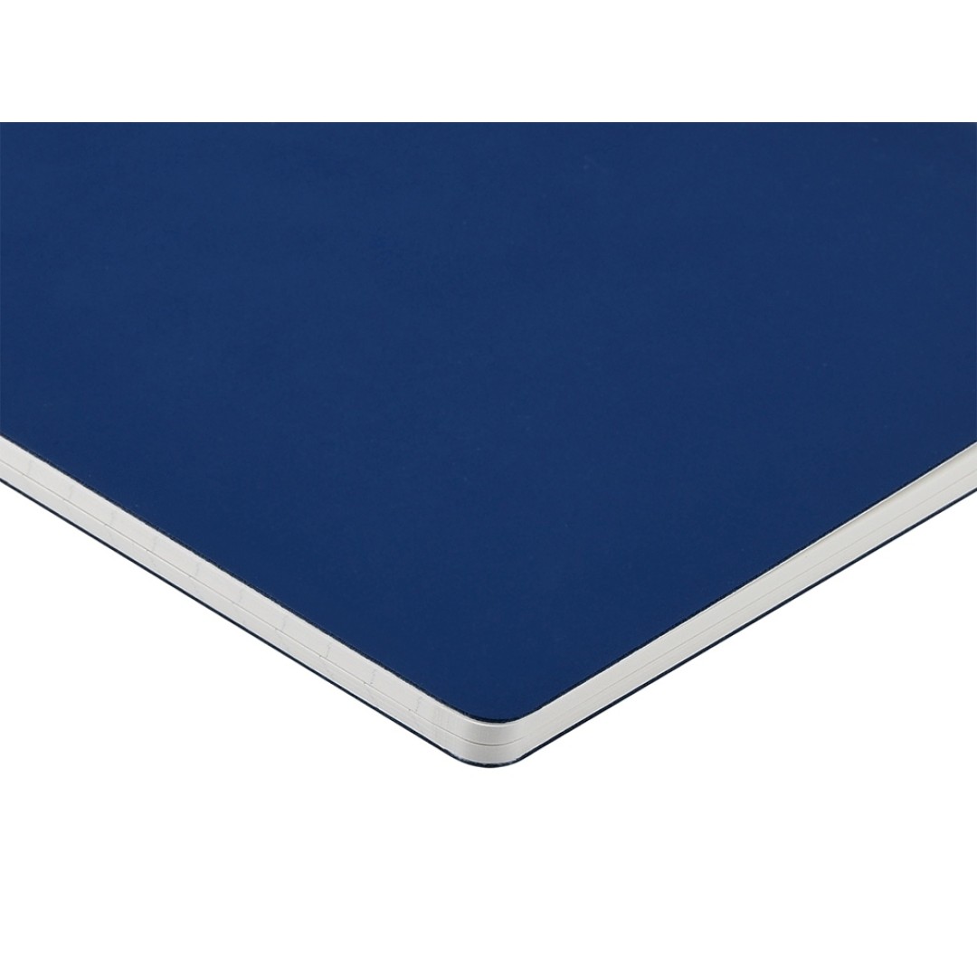 Тетрадь с каменной бумагой А5 "Carrara" 40 л., линейка, синий