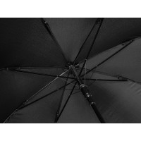 Зонт-трость Reviver с куполом из переработанного пластика, черный