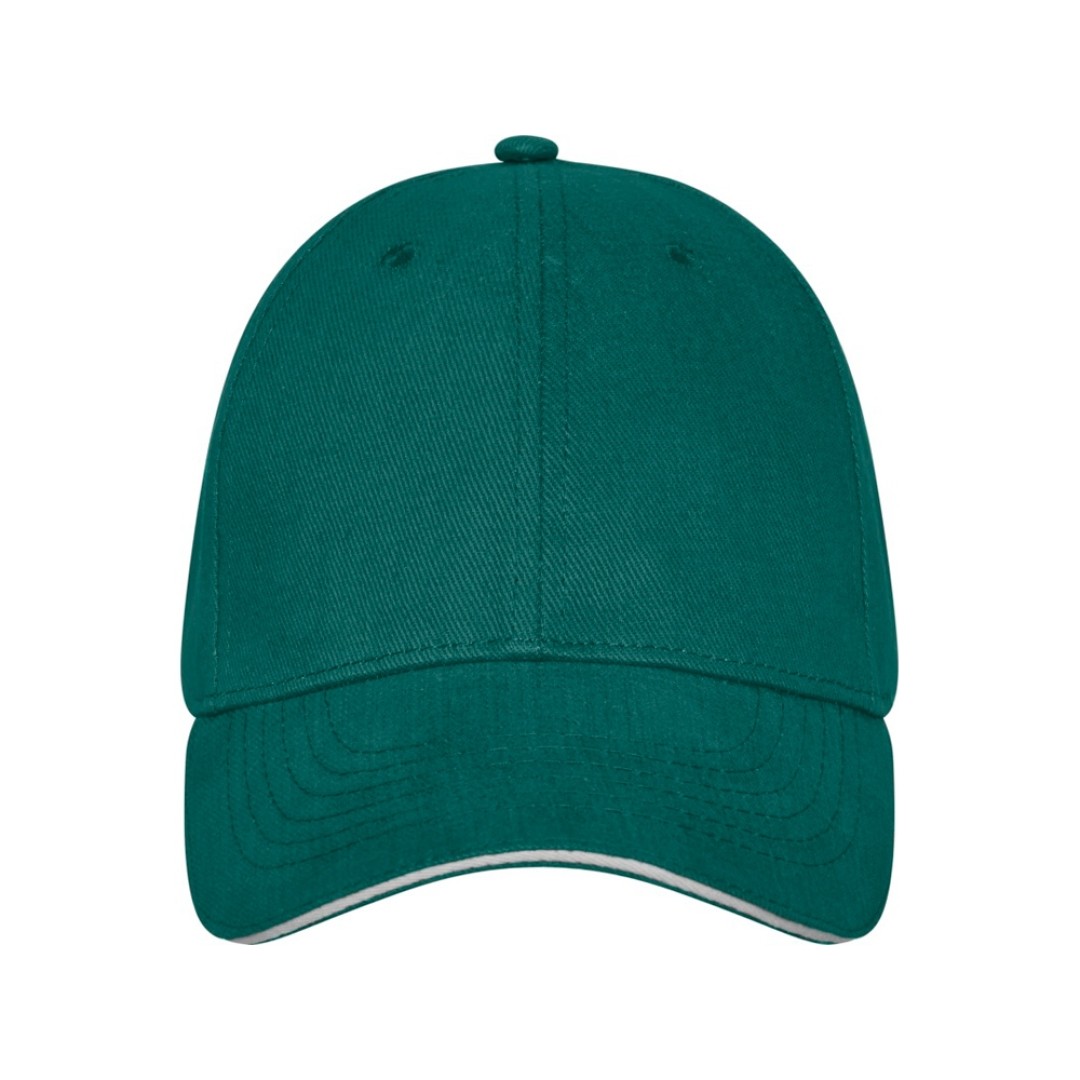 Бейсболка Darton, 6 панелей, зеленый лесной