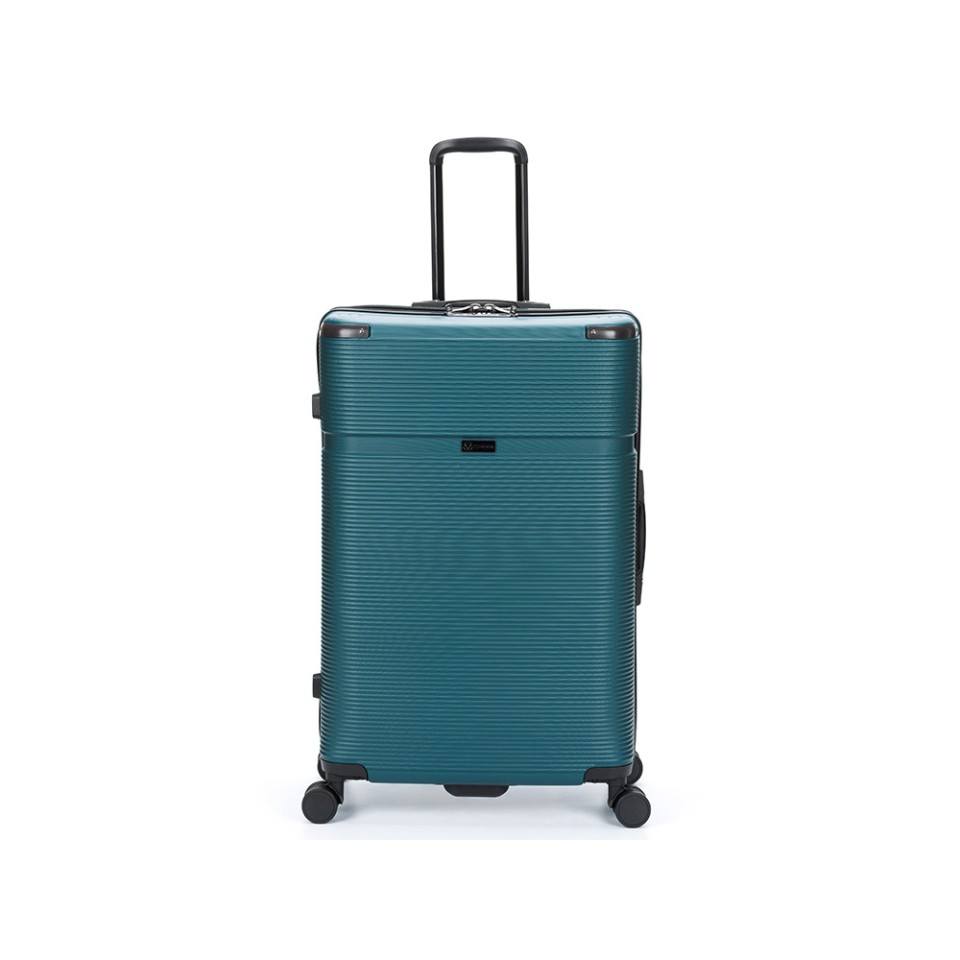 Чемодан TORBER Onego, зелёный, ABS-пластик, 79,5 х 51 х 29 см, 103 л