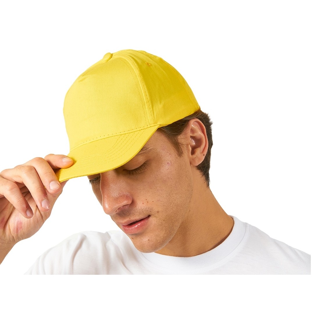 Бейсболка "Memphis" 5-ти панельная 165 гр, желтый
