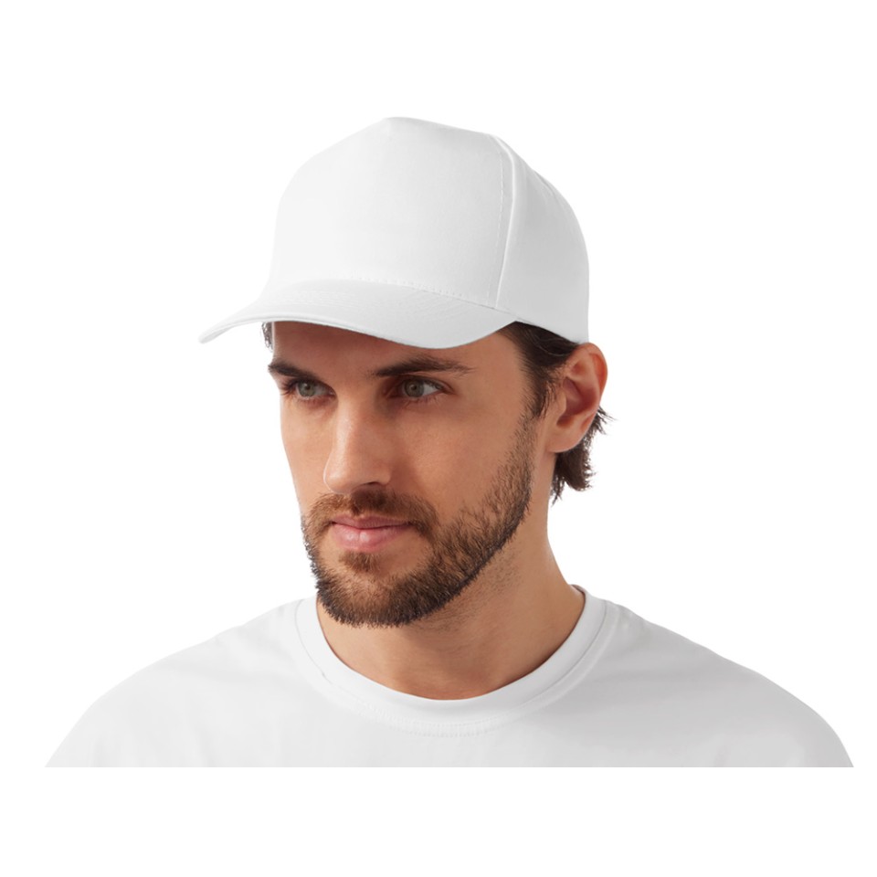 Бейсболка "Mix" 5-ти панельная 180 гр, белый