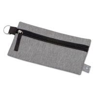 Универсальный пенал из переработанного полиэстера RPET "Holder", серый/черный