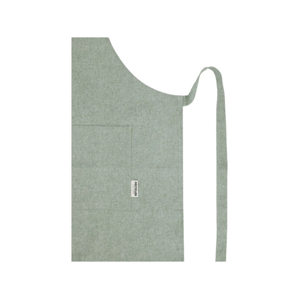 Pheebs 200 g/m2 recycled cotton apron, зеленый яркий