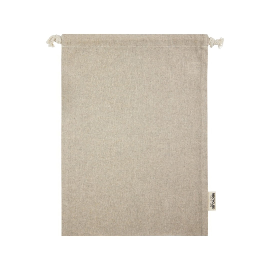 Большая подарочная сумка Pheebs объемом 4 л из хлопка плотностью 150 г/м2, натуральный