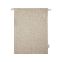 Большая подарочная сумка Pheebs объемом 4 л из хлопка плотностью 150 г/м2, натуральный