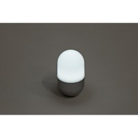 Настольная лампа "Weeble", белый / стальной