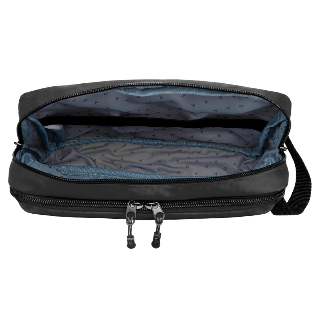 Несессер TORBER Mobi, черный, полиэстер 900D с PU покрытием, 27 х 18 х 6 см