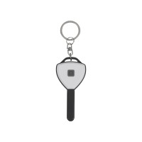 Брелок-фонарик COB "Switch", белый/серый