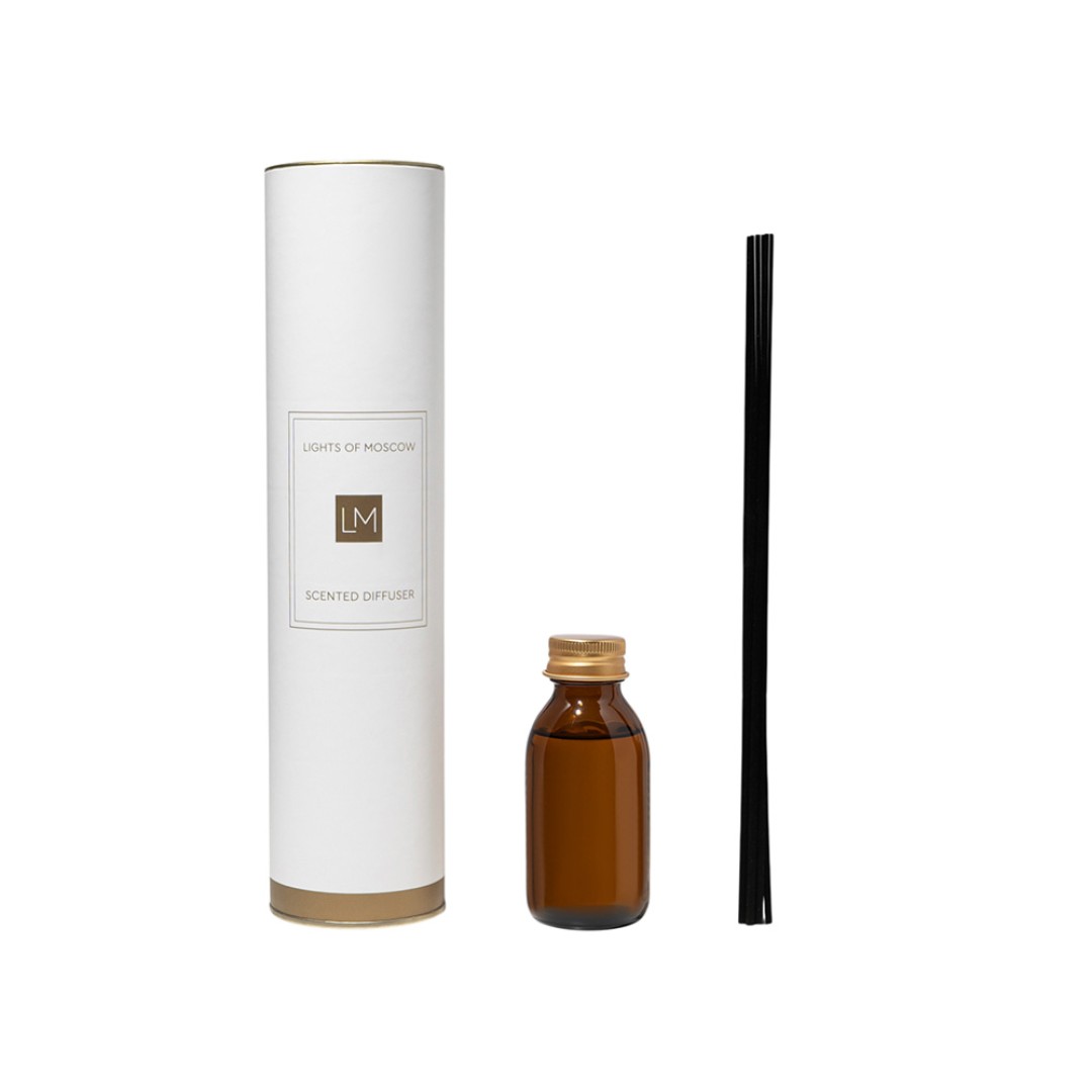 Ароматический диффузор с палочками, Милано: кардамон и перец, пачули, 100 мл (без лого LM)