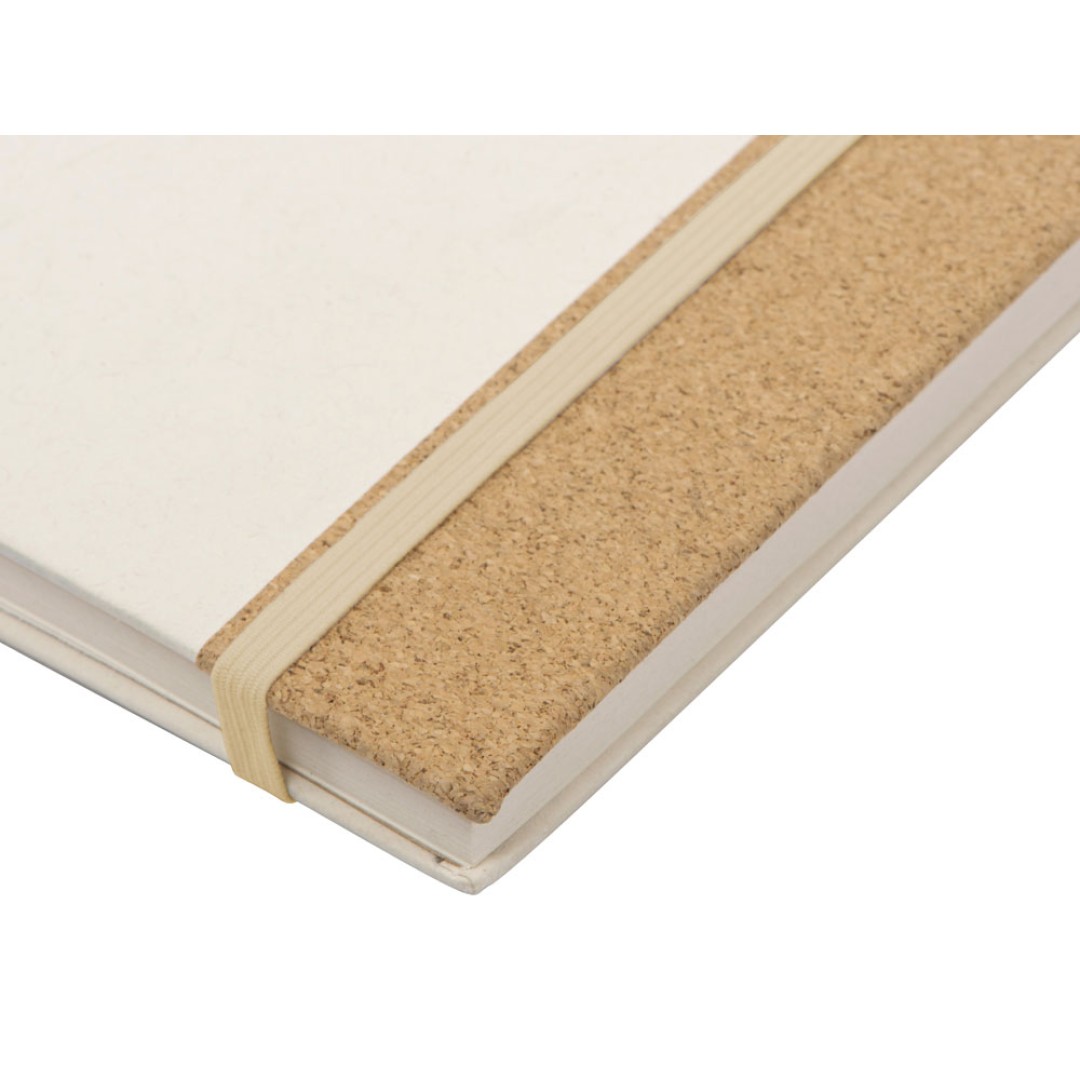 Блокнот из молочной бумаги и пробки A5 "Milky", натуральный