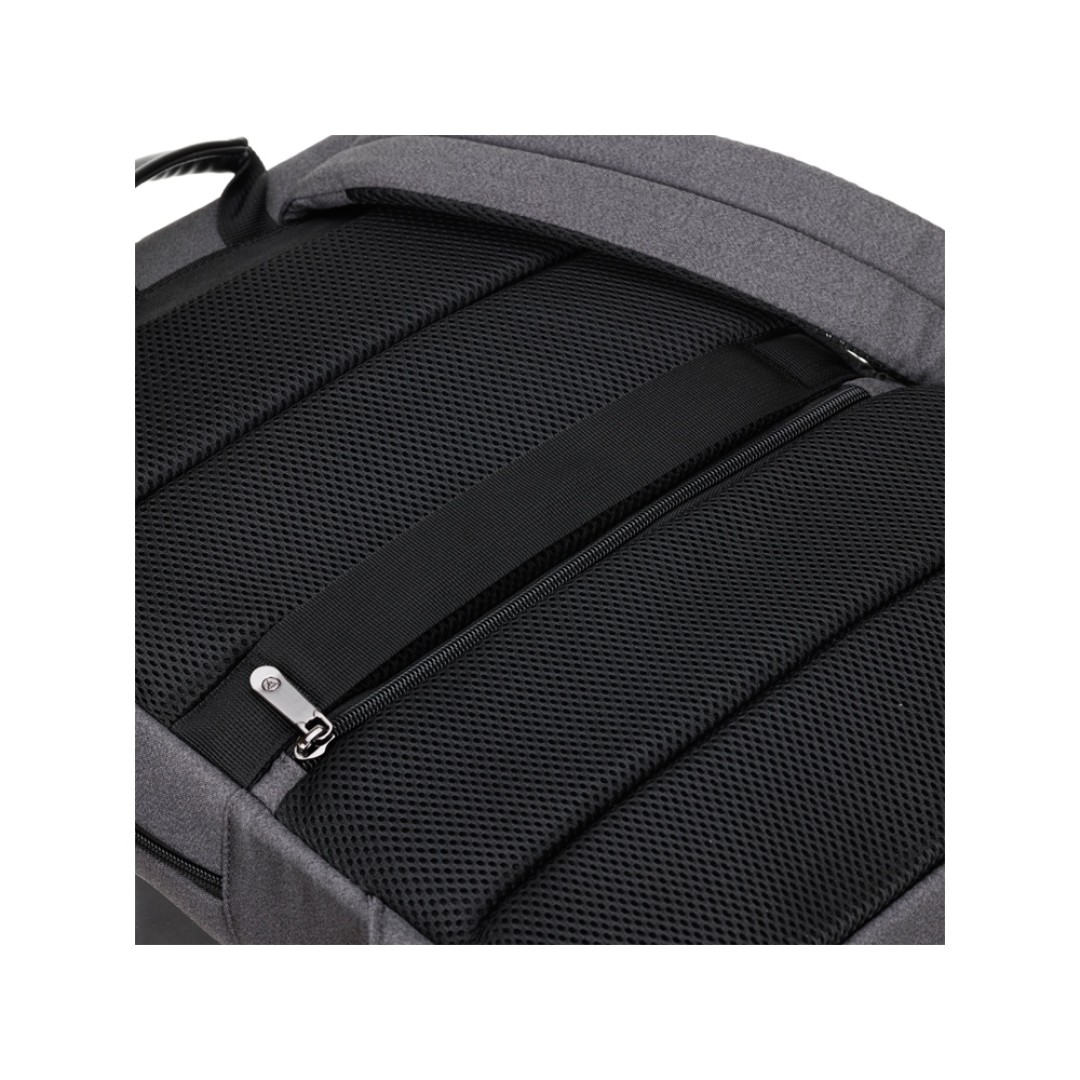 Рюкзак TORBER VECTOR с отделением для ноутбука 14,1", черный/серый, нейлон, 32 х 10 х 43 см, 13л