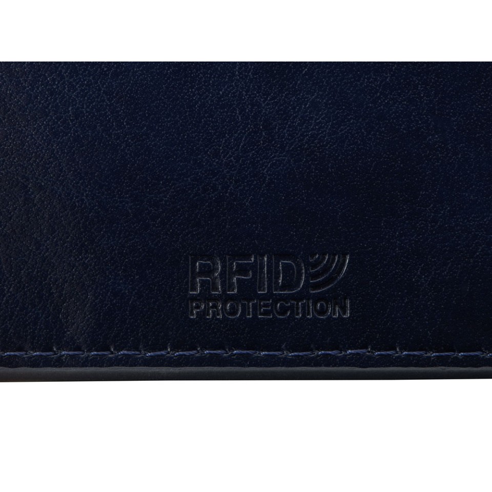 Картхолдер для 6 пластиковых карт с RFID-защитой "Fabrizio", синий