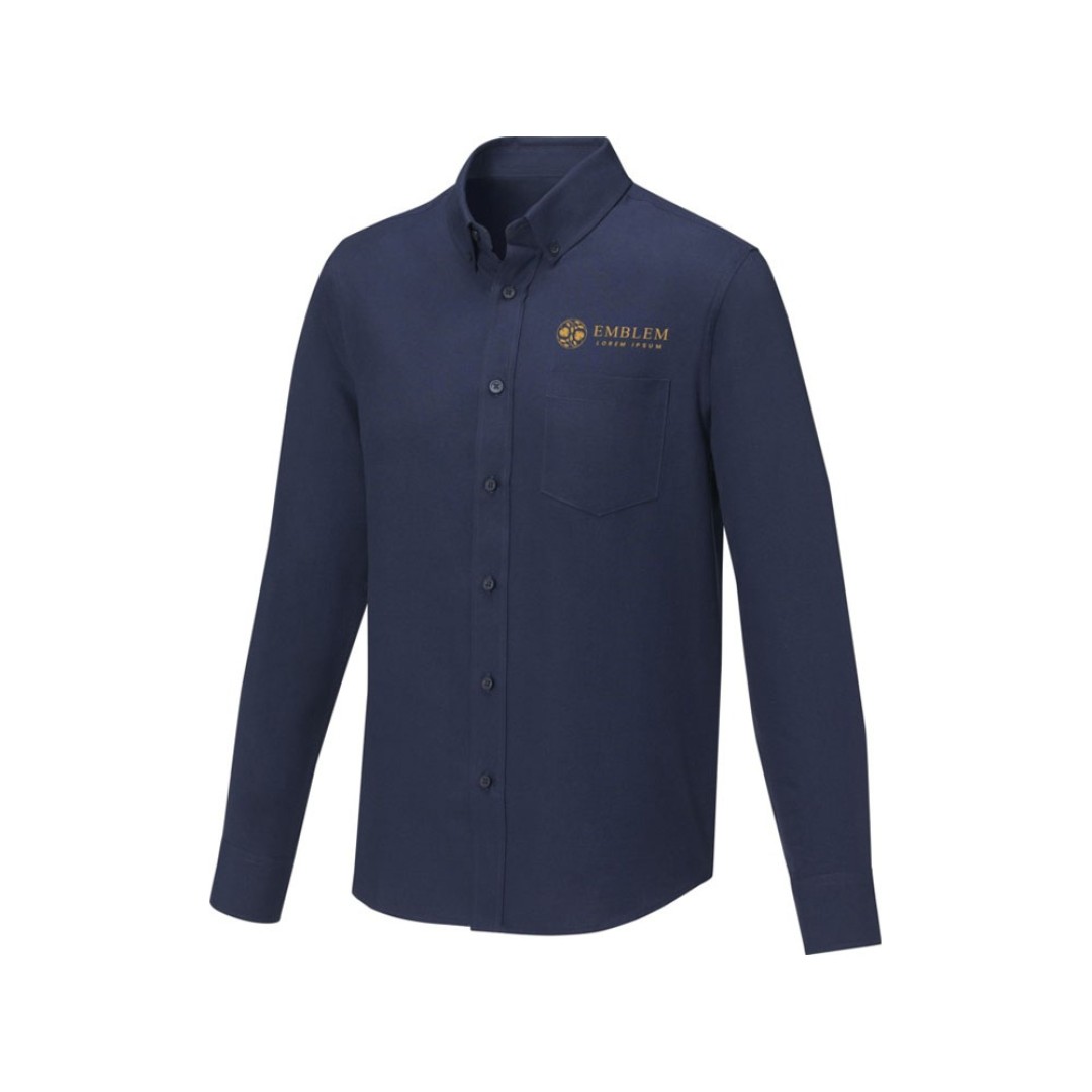 Pollux Мужская рубашка с длинными рукавами, темно-синий