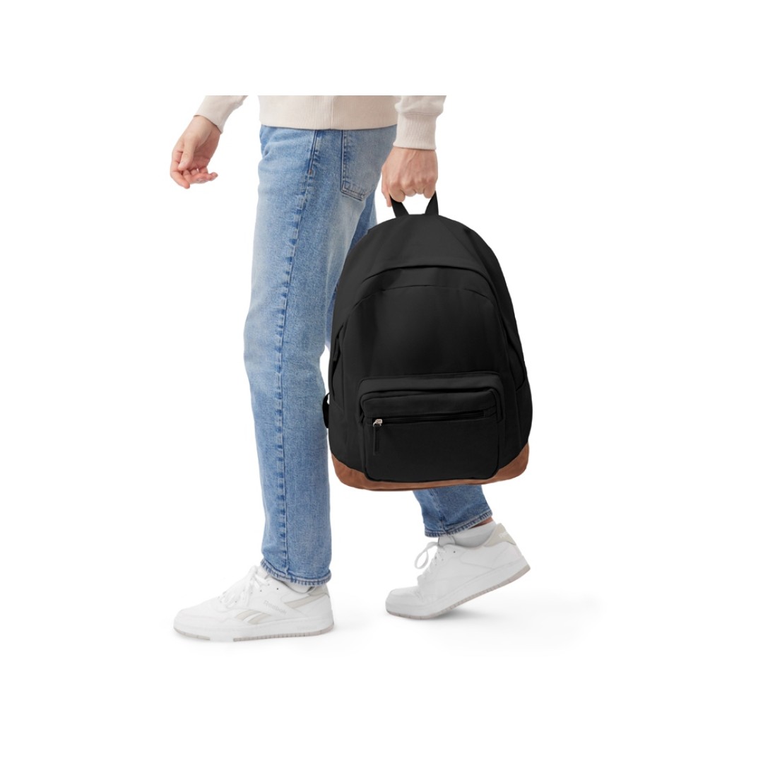 Рюкзак Shammy с эко-замшей для ноутбука 15", черный