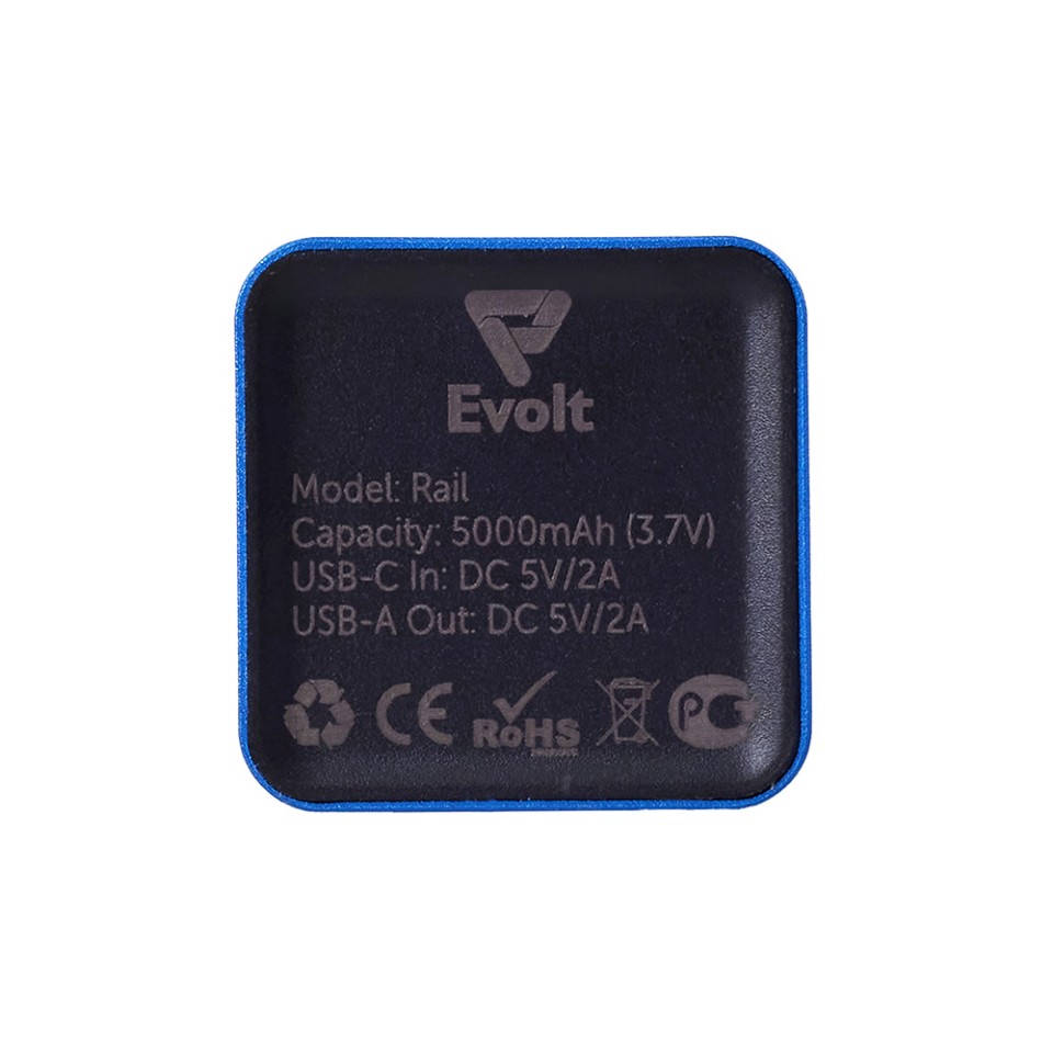 Внешний аккумулятор «Rail», 5000 mAh, синий