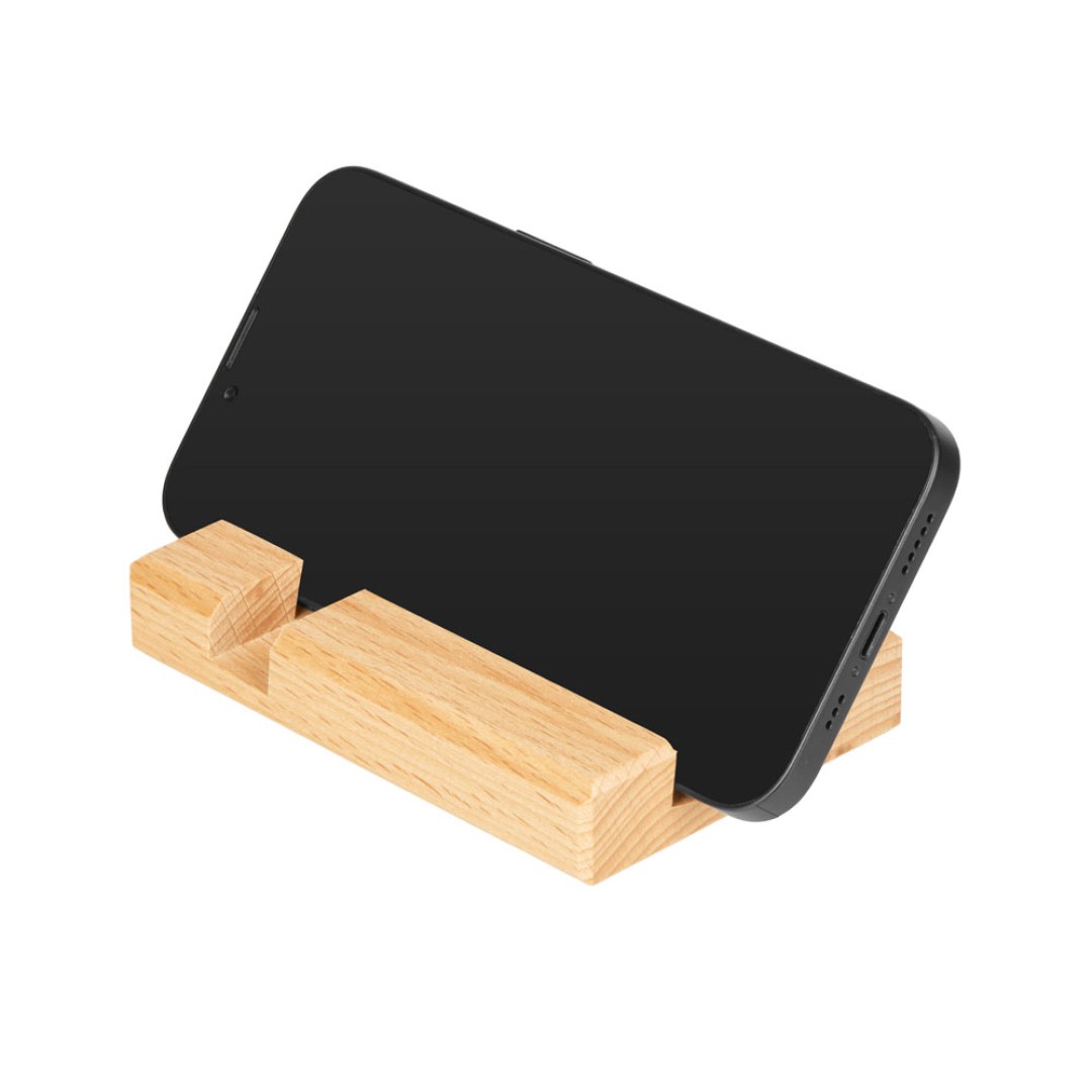 Подставка для телефона и планшета деревянная из массива бука №2 "флагман"