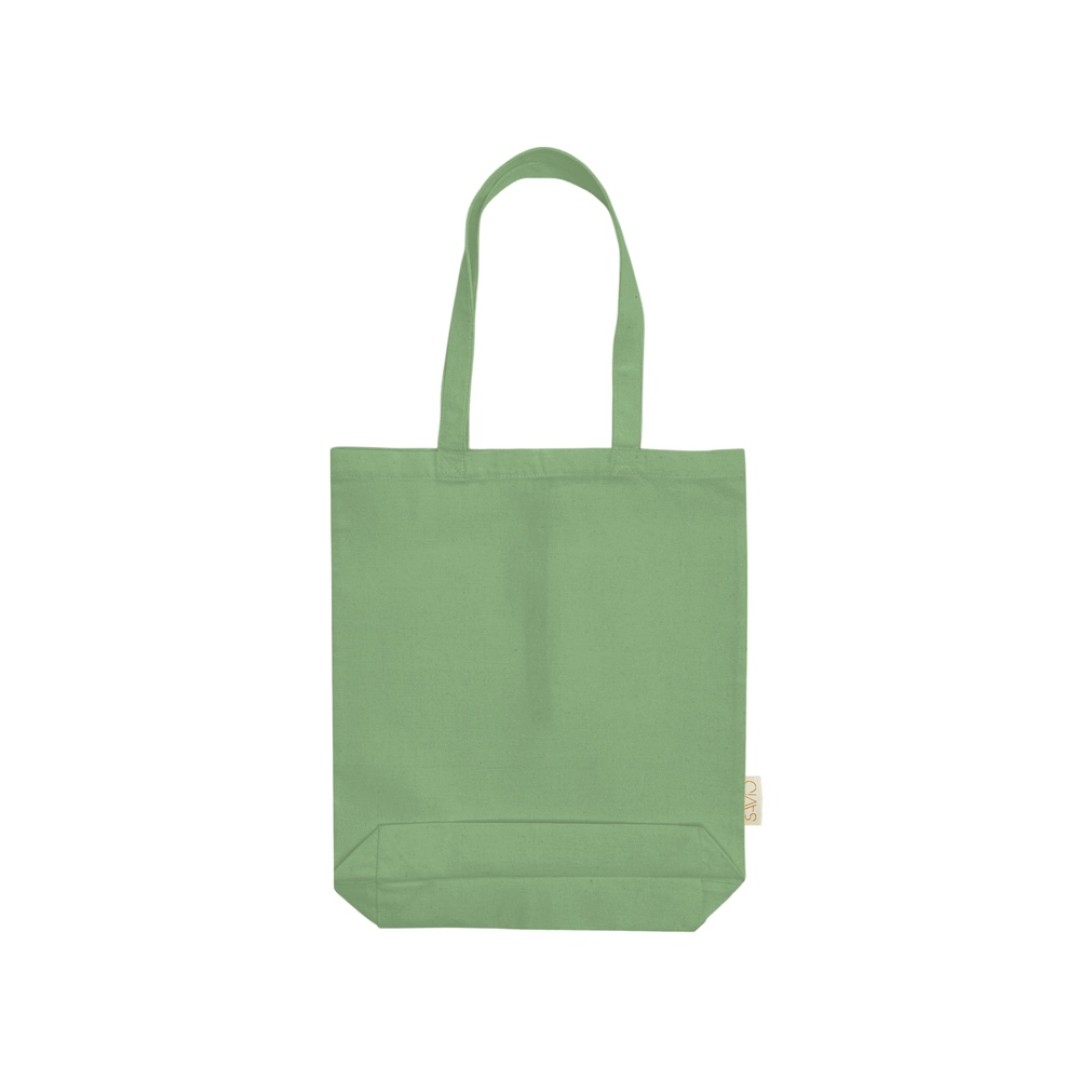 Сумка Fixy из переработанного хлопка с фиксирующей эластичной лентой, зеленое яблоко