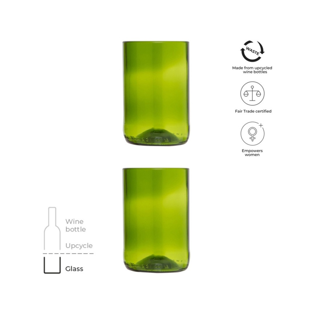 Originalhome набор стеклянных стаканов - Зеленый