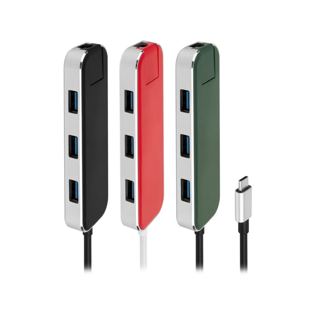 Хаб USB Rombica Type-C Chronos Green (Р)