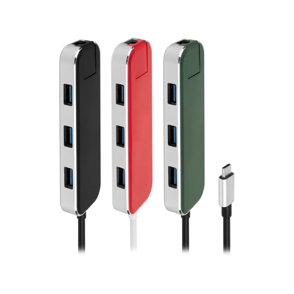 Хаб USB Rombica Type-C Chronos Green (Р)