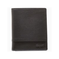 Портмоне BUGATTI Atlanta, чёрное, натуральная воловья кожа, 10,5х2х12,5 см