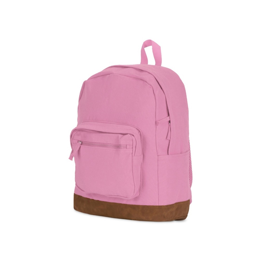 Рюкзак Shammy с эко-замшей для ноутбука 15", пыльно-розовый