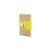 Записная книжка Moleskine Cahier (в клетку, 3 шт.), Pocket (9х14см), бежевый