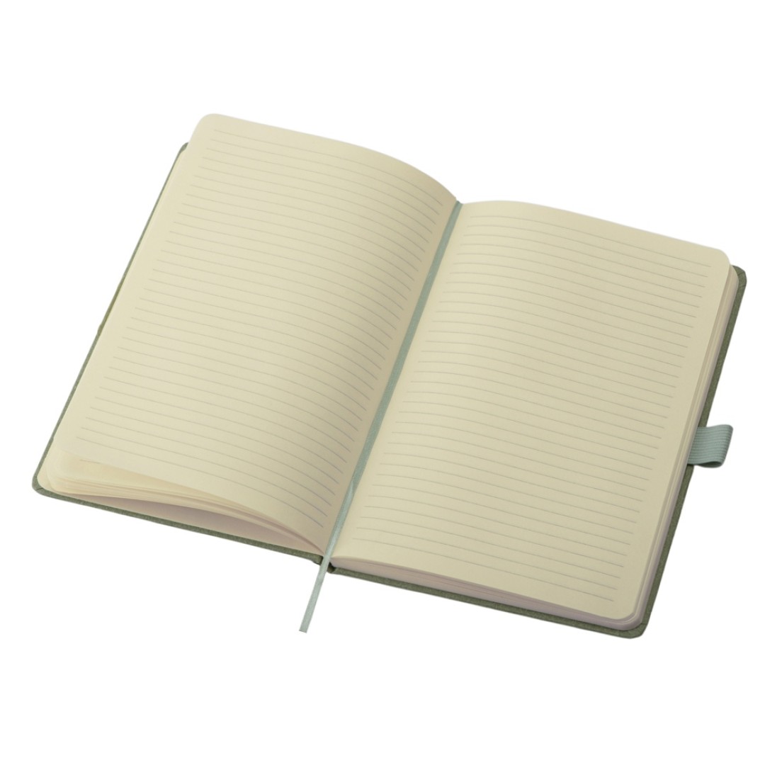 Блокнот А5 "Snow Hard" твердая обложка, 80 листов 70 гр/м2, зеленый